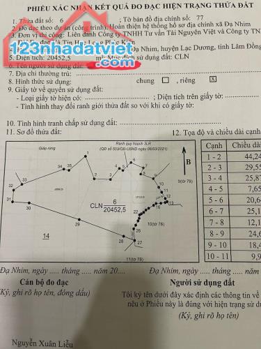 Đất Đẹp - Giá Tốt - Chính Chủ Cần Bán Lô Đất Vị Trí Đẹp Tại Xã Đạ Nhim, Lạc Dương, Lâm - 1