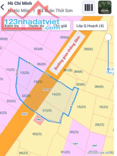 Đất MT Dương Công Khi HM, 7908m2, 70x130m, Đ.8m chỉ 4x tỷ - 4