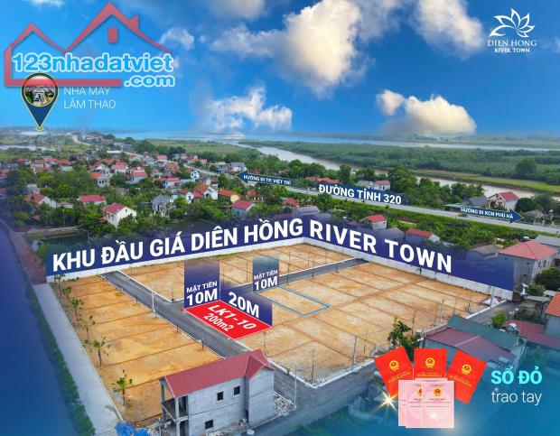 Siêu phẩm lô góc 2 mặt tiền cực đẹp tại khu Đất Đấu Giá Diên Hồng River Town - Lâm Thao PT