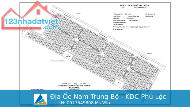 Đất nền Phú Lộc Huyện Krông Năng Đăk Lăk. Sổ đỏ riêng từng nền sang tên ngay. Giá ưu đãi - 2