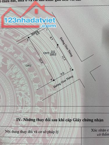 Bán đất Đoan Hạ, Thanh Thủy, 189m2, lô góc, đường btong 5m, cách tỉnh lộ 50m, chỉ nhỉnh tỷ - 3