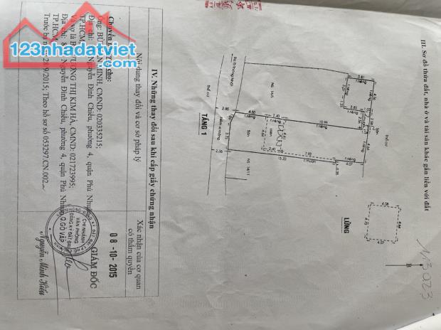 Bán nhà 2 tầng 318/19/38 Thống Nhất, P16, Gò Vấp gần chợ 9 tỷ TL - 4