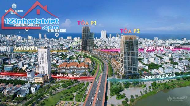 Bán căn hộ 3PN, 99,6m2 view sông Hàn - Công viên Châu Á - Đảo Xanh - View TP. Vốn 2,7 tỷ s - 2