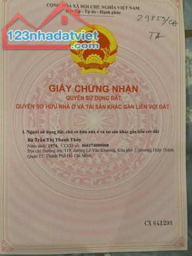 Bán biệt thự phố khu đồng bộ đối diện công viên KDC cao cấp, Quận 12