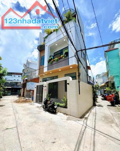 Bán nhà 1T2L đúc - GÓC 2MẶT TIỀN + Trục Chính HẺM, sổ hoàn công đầy đủ - 1