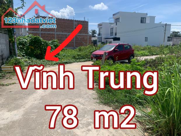 Bán đất Vĩnh Trung, Nha Trang cách đường 23- 10 chỉ 350m. Khu dân cư đông đúc.