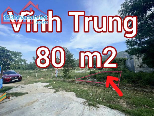 "Bán đất thổ cư Vĩnh Trung, Nha Trang đường ô tô 3 - 10 mét. Khu dân cư thoáng mát.  - 80