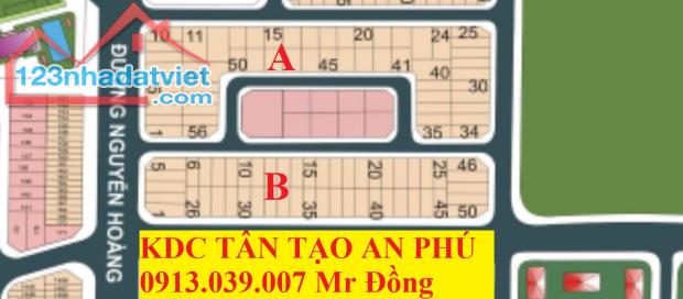 (Kế An Phú Newcity) KDC Tân Tạo, Nguyễn Hoàng, (11,68x 14,5) 159,5m2 Chỉ 150tr/m2  Rẻ Nhất