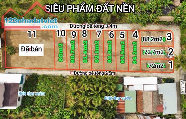 Đất nền Sổ đỏ Tây Nha Trang chỉ 620tr, 100% thổ cư. Ngay Khu đô thị hành chính mới 89ha - 1