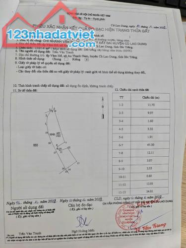 Chính Chủ Bán Đất Giá Tốt Nhất Khu Vực Cù Lao Dung-Sóc Trăng - 1