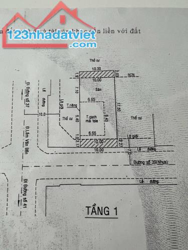 Bán Nhà cấp 4 Mặt Tiền Đường Số P Tân Quy, Quận 7,DT 10X 20, Giá Bán 28 Tỷ, - 1