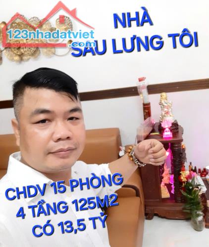 CHDV 15 Phòng 4 tầng 125m2 có 13,5 tỷ Quang Trung Gò Vấp TPHCM