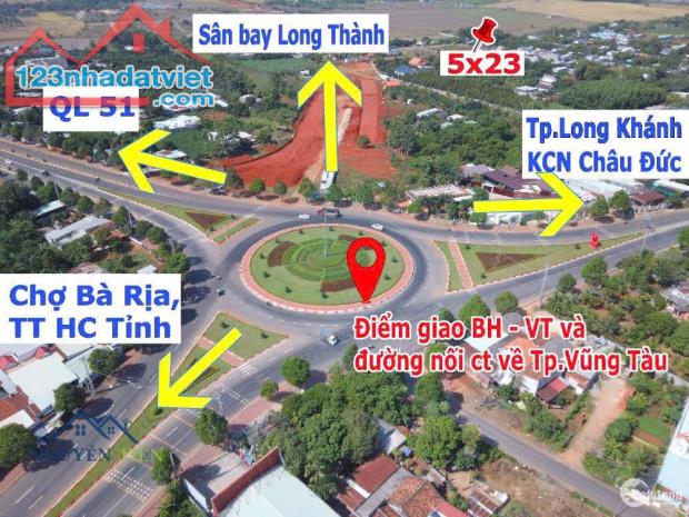 DẤT ĐẸP TẠI TRUNG TÂM CỦA TỈNH BÀ RỊA VŨNG TÀU GIÁ 900 TRIỆU/125 MÉT SẴN THỔ CƯ NGAY QL 44 - 5