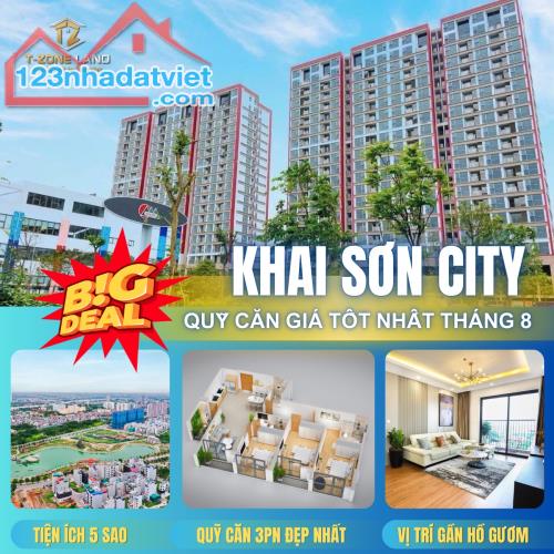 Trực tiếp CĐT KHai Sơn City- Căn 08 duy nhất, căn góc đón gió Nam cực mát,hướng công viên - 5