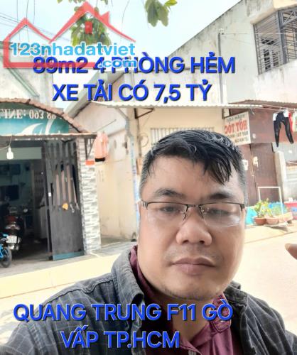 CHDV Phòng Trọ 89m2 có 7,5 tỷ Quang Trung Phường 11 Gò Vấp TP.HCM