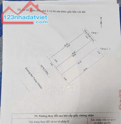 Bán nhà 3 tầng đường 10m5 bùi trang chước gần Lê Quảng Chí, giá chỉ 6 tỷ 3 TL