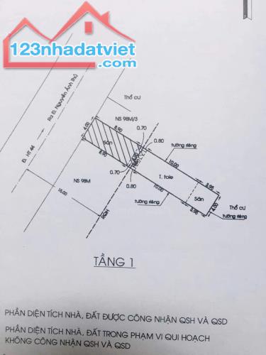 Bán Nhà (4x25) Mặt Tiền Đường Hiệp Thành 44, Q12. (Cách 20m ra Nguyễn Thị Búp)