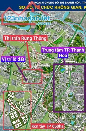 Siêu rẻ! Đất nền đại đô thị TP Thanh Hoá cách trung tâm 2km chỉ 7xxtr mới đấu giá - 1