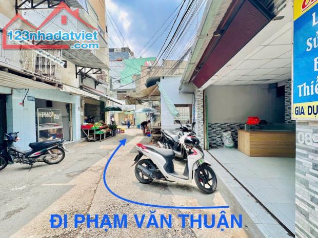 Bán Nhà DT 120M2 Mặt Tiền Chợ 57 P. Thống Nhất cách đường Phạm Văn Thuận vào 50M - 2