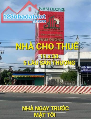 Cho thuê Nhà 308m2 6 tầng 100tr/t QL13 Thuận Giao Bình Dương