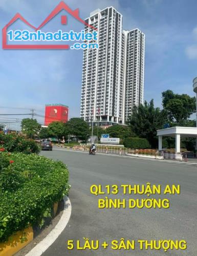 Cho thuê Nhà 308m2 6 tầng 100tr/t QL13 Thuận Giao Bình Dương - 1