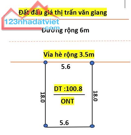 Bán 2 lô đất đấu giá gần vòng xuyến văn giang diên tích 100.8m, 100m co vỉa hè - 2