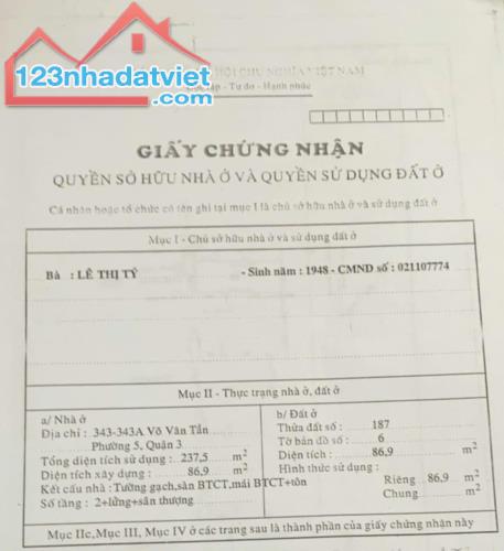 343-343võ văn tần, phường 5, quận 3 giá bán 40 tỷ - 3