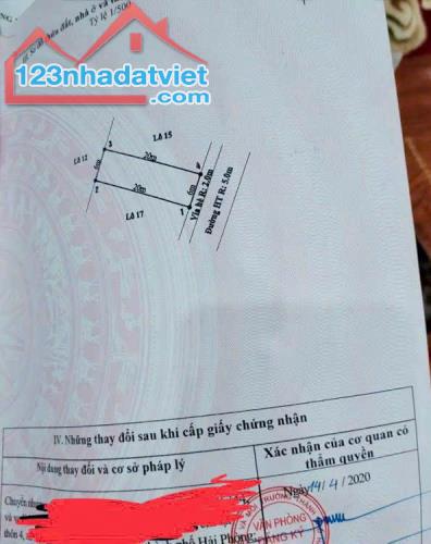 Chủ gửi bán lô đấu giá tuyến 2 đường 10 Đông Sơn, đường đang làm rộng 5m, vỉa hè 3m  Diện