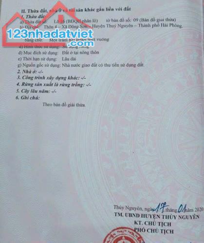 Chủ gửi bán lô đấu giá tuyến 2 đường 10 Đông Sơn- Thuỷ Nguyên - Hải Phòng  đường đang làm - 2