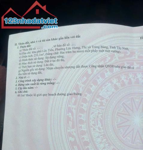 Gia đình quá khó khăn Cần bán Dãy trọ ở Lộc Tiến Lộc Hưng  , Trảng Bàng , 570triệu sổ riên