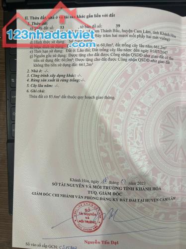 Đất Đẹp - Giá Tốt - Chính Chủ Cần Bán Lô Đất Vị Trí Đẹp Tại Xã Cam Thành Bắc, Cam Lâm