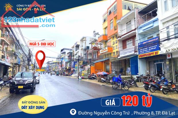 BÁN NHANH LÔ ĐẤT 2 MẶT TIỀN 1000 M2 FULL XD GẦN MT CHÍNH NGUYỄN CÔNG TRỨ GIÁ 120 TỶ