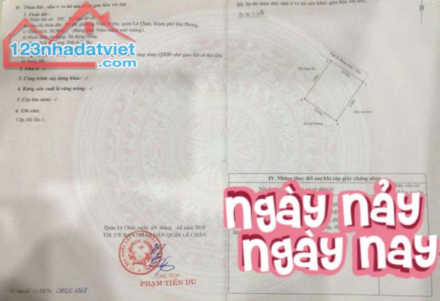 Bán nhà Thiên Lôi, 50m 4 tầng, xây năm 2019 còn đẹp, GIÁ 2.95 tỉ, ngõ 1 ngoặt - 4