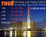 Cho thuê căn hộ Vinhome Central Park, 1PN - 4PN - Penthouse đầy đủ nội thất các tòa các