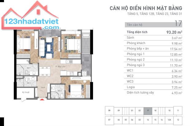 Bán căn hộ- 3N3WC, 93m2 - Sở hữu lâu dài - 107 Nguyễn Tuân - quận Thanh Xuân