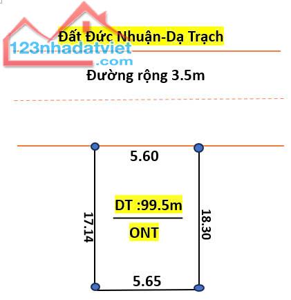 Bán đất Đức Nhuận Dạ Trạch diện tích 99.5m mặt tiền 5.56m nở hậu giá đầu tư - 1