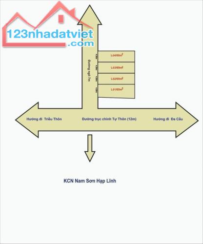 HƠN 2 TỶ CÓ NGAY LÔ ĐẤT TỰ THÔN NGAY KCN NAM SƠN HẠP LĨNH