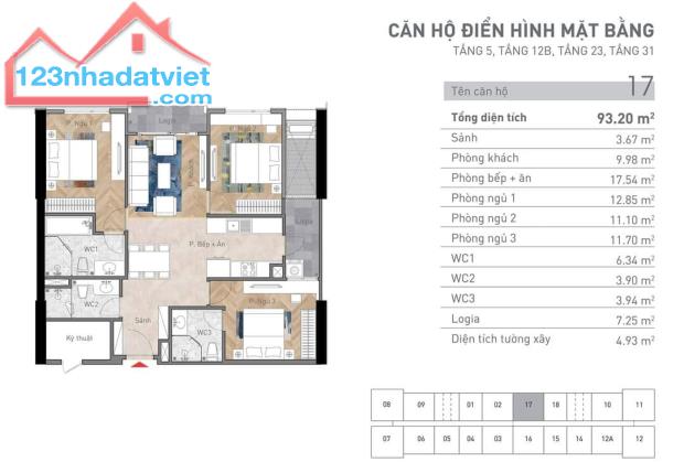 BÁN CĂN HỘ CAO CẤP 3PN + 3VS TẦNG ĐẸP GIÁ TỐT GIỮA TRUNG TÂM QUẬN THANH XUÂN