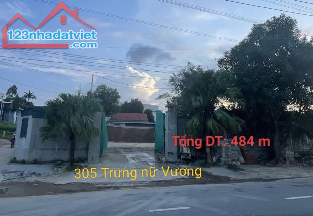 Bán 484m Đất Mặt Tiền Đường Trưng Nữ Vương. Giá chỉ 12,x triệu/m2