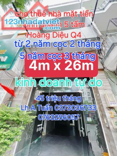 NHÀ THUÊ NGUYÊN CĂN  MẶT TIỀN KINH DOANH TỰ DO 
 NGANG 4 X 26 
ĐÚC 5 TẤM - 45 TRIỆU