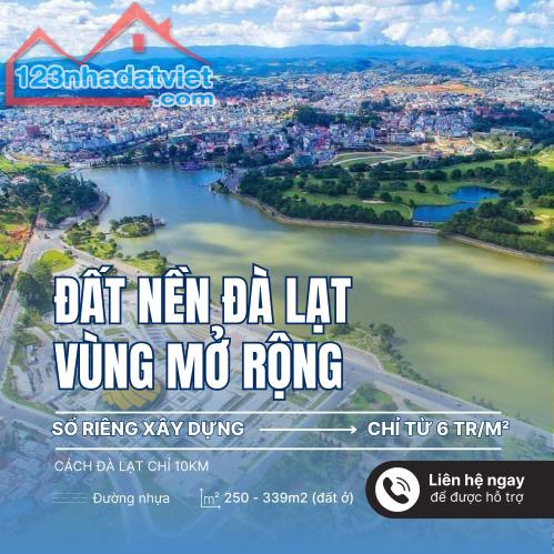 Đất Lạc Dương giá rẻ, Cách Đà Lạt chỉ 10km, Sổ riêng xây dựng, bằng phẳng cực đẹp