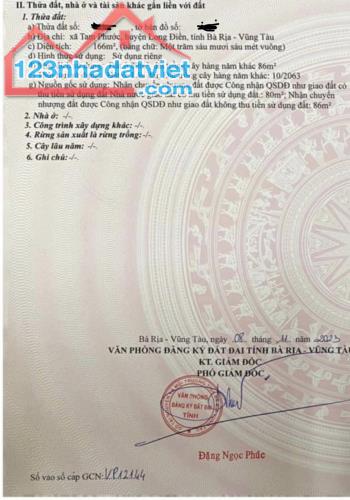 CHỦ BÁN LỖ ĐẤT QUỐC LỘ 44B VÒNG XOAY LONG ĐIỀN GIÁ NGỘP 900 TRIỆU/166 MÉT THỔ CƯ