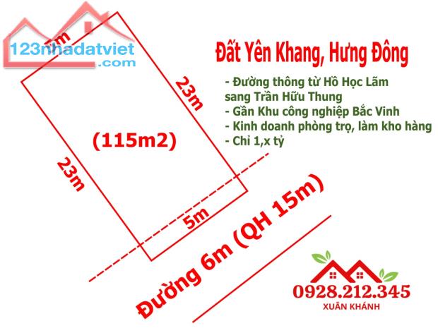 Đất Hưng Đông gần khu Công nghiệp Bắc Vinh