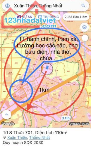 Chiính chủ bán lô đất tại xã Xuân Thiện, H. Thống Nhất, T. Đồng Nai - 3