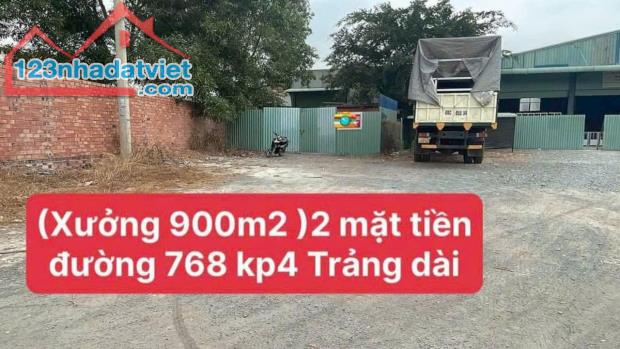 Bán xưởng 2 mặt tiền đường 768, Trảng Dài, Biên Hòa, 900m2, giá 5 tỷ 800 - 1