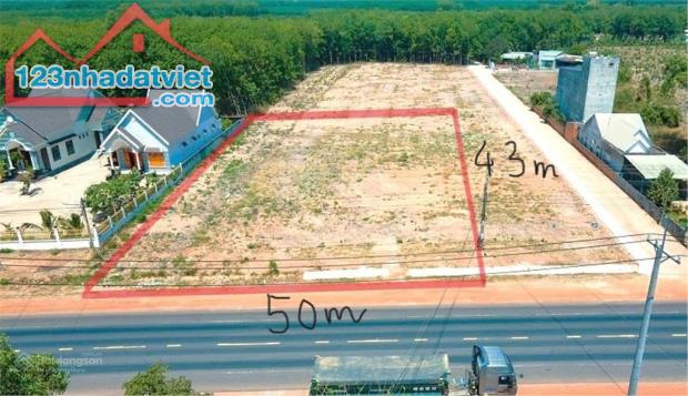 Bán gấp 2MT(50x43=2.250m2)full SHR TC,Sát trường chợ(cty PHÚ HÀO)960TR