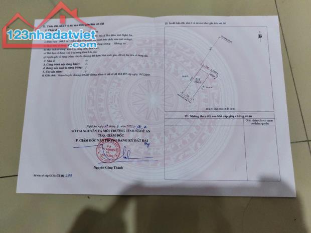 Bán ô đất kinh doanh mặt đường Quốc lộ 48 đoạn Xuân Yên, Nghĩa Mỹ, tx Thái Hoà - 2