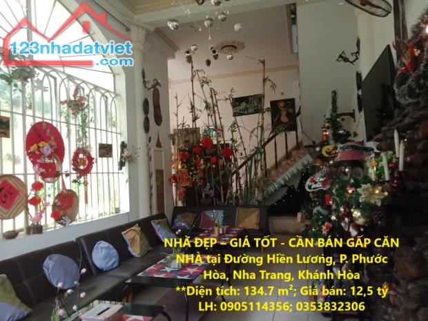 NHÀ ĐẸP – GIÁ TỐT - CẦN BÁN GẤP CĂN NHÀ tại Đường Hiền Lương, P. Phước Hòa, Nha Trang,