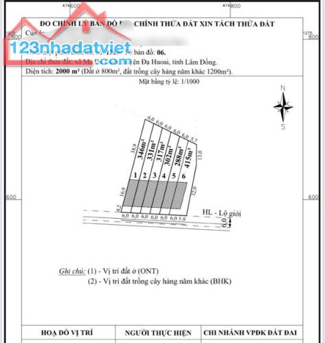 Đất vườn nghỉ dưỡng ngay trung tâm  Madaguoi- Đạ Huoai- Lâm Đồng sẵn thổ cư chỉ 3xxtr - 4