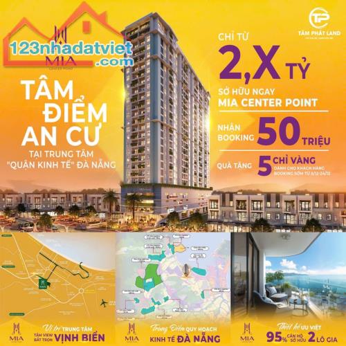Sở hữu ngay căn hộ cao cấp 2PN giá chỉ từ 45 triệu/m2 tại trung tâm tp Đà Nẵng